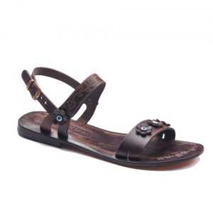 çiçekli taşlı sandalet